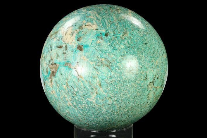 Polished Graphic Amazonite Crystal Sphere - Madagascar #166502